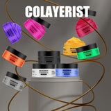 COLAYERIST Cire colorante temporaire lavable pour cheveux noirs pour hommes et femmes Mascara capillaire pour fête ou cosplay Produits de coloration capillaire sans dégâts Naty Shop