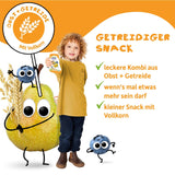 FRECHE FREUNDE Sachet de fruits à presser biologique pomme cannelle poire riz épeautre purée de fruits avec céréales pour bébés de 6 mois et plus végétaliens 6 paquets (6 x 100 g)