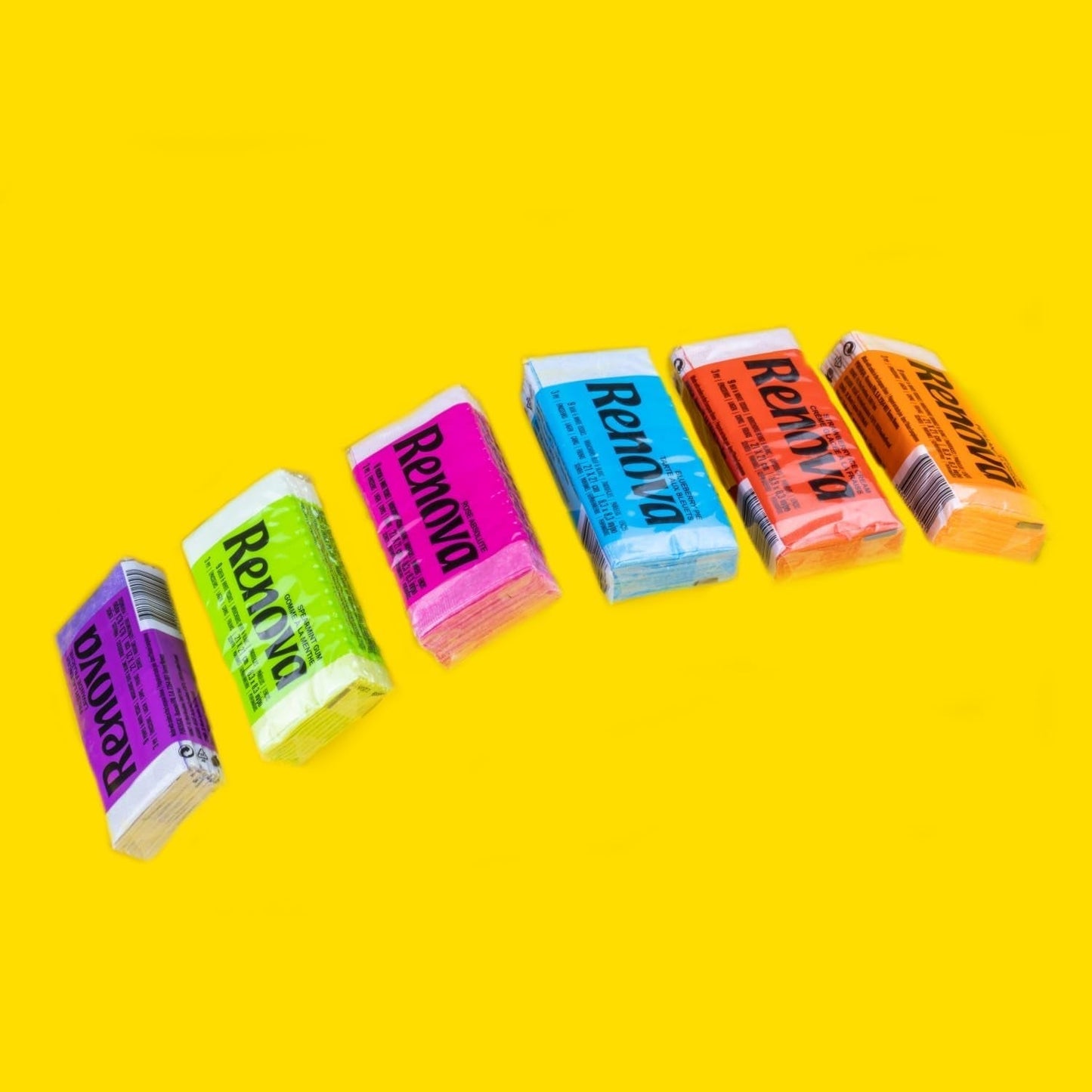 RENOVA ORANGE FIZZ Mouchoirs de poche 6 paquets