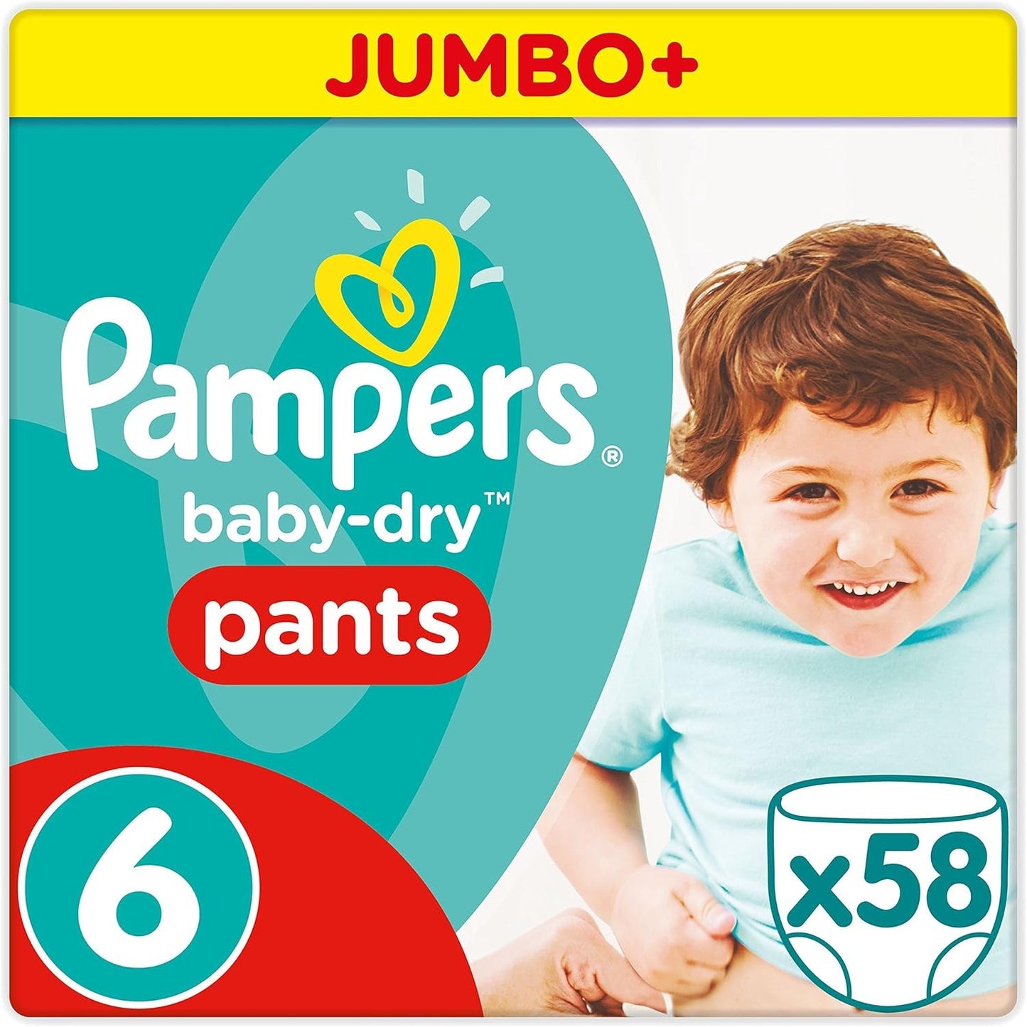 Couches Pampers 81657566 Pantalon Baby-Dry, blanc