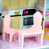 Maison de poupée géante Olivia's Small World, grande maison de poupée en bois avec meubles et accessoires, maison de poupée à 3 étages pour enfants, maison de poupée pour poupées de 12", 3 ans + Naty Shop Dollhouses