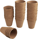 Pots de semis Windhager, 48 ​​pièces, diamètre 8 cm, marron, sans tourbe, 04343
