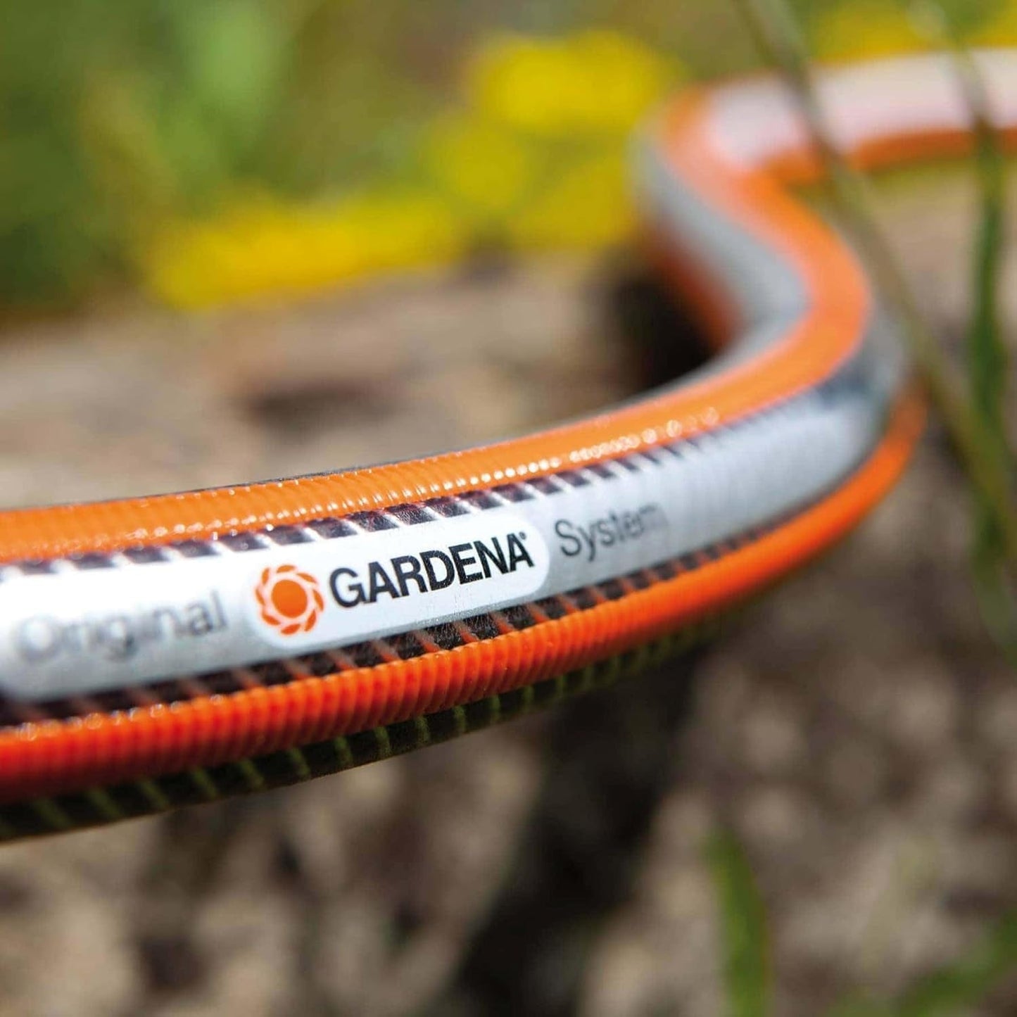Gardena Tuyau d'arrosage en polychlorure de vinyle (PVC), Comfort HighFLEX 19 mm (3/4"), 50 m : Tuyau d'arrosage avec profil Power-Grip, pression d'éclatement de 30 bar, très flexible, indéformable, résistant aux UV, emballé (18085-20)