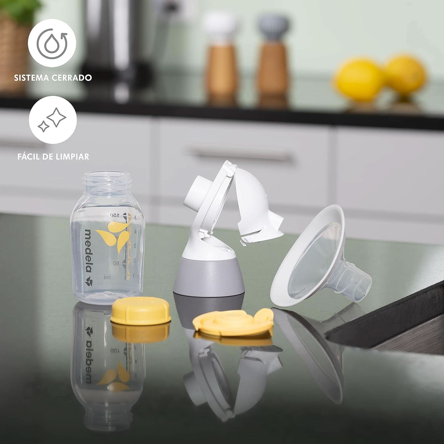 Tire-lait électrique Medela Solo, avec entonnoir Personalfit Flex et technologie d'extraction en 2 phases Accessoires Alimentation et Allaitement Bebe Naty Shop