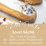 ScrapCooking - Soucis séchés 3,5 g - Fleurs comestibles - Décorations alimentaires pour pâtisserie - Pour desserts, gâteaux, tartes, muffins - Noël, printemps, anniversaire - Jaune doré - 7471