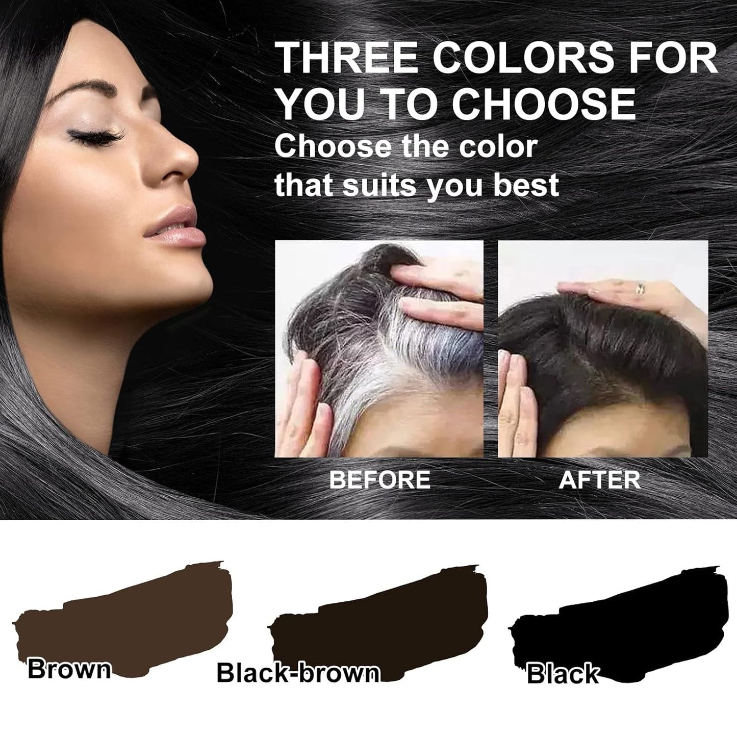 Stylo de teinture pour cheveux jetable brun noir couverture instantanée de racine grise stylo de bâton de crème de couleur de cheveux couverture temporaire rapide teinture pour cheveux blancs Naty Shop