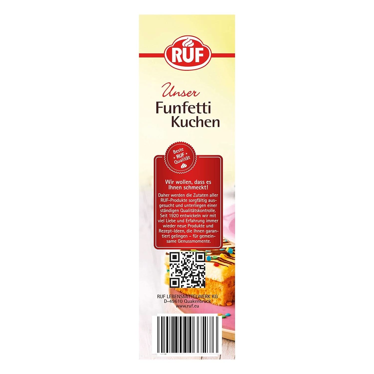RUF Mélange pour gâteaux, diverses couleurs Glaçages et Décoration Naty Shop