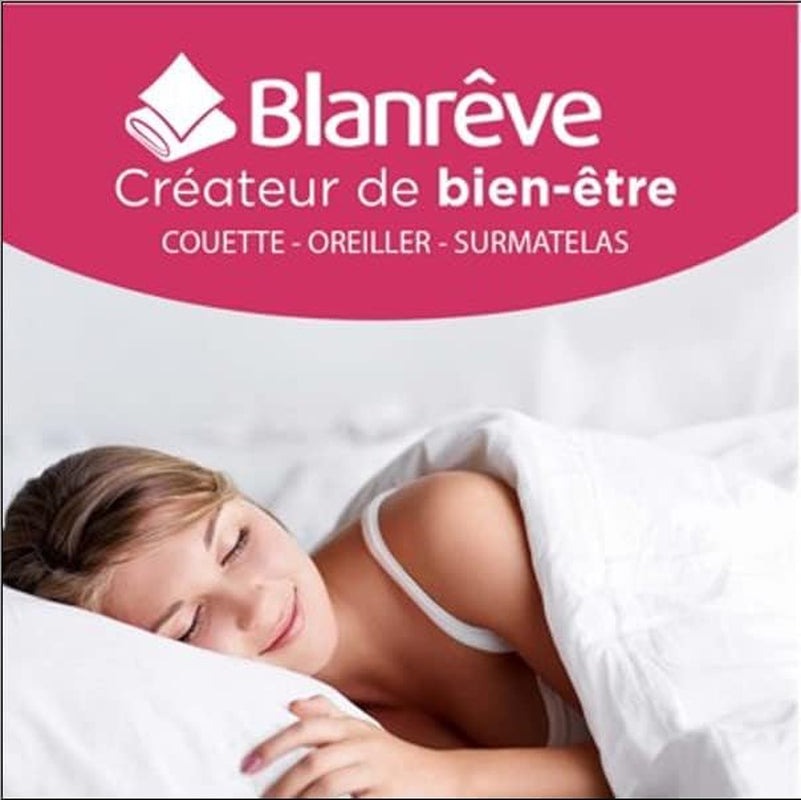 Couette Sérénité - Traitement anti-acariens - Trempé 300 G/M² - 240 X 220 Cm - Pour lit double - Lavable en machine, blanc Couettes et couettes Naty Shop