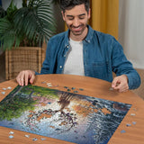 Ravensburger Puzzle 12001088 - Le cerf magique et les quatre saisons - Puzzle 1000 pièces pour adultes à partir de 14 ans Puzzle Naty Shop
