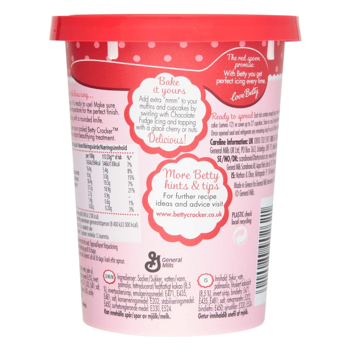 Betty Crocker, Glaçage pour gâteau au chocolat et caramel, 400 grammes Glaçages et Décor Naty Shop