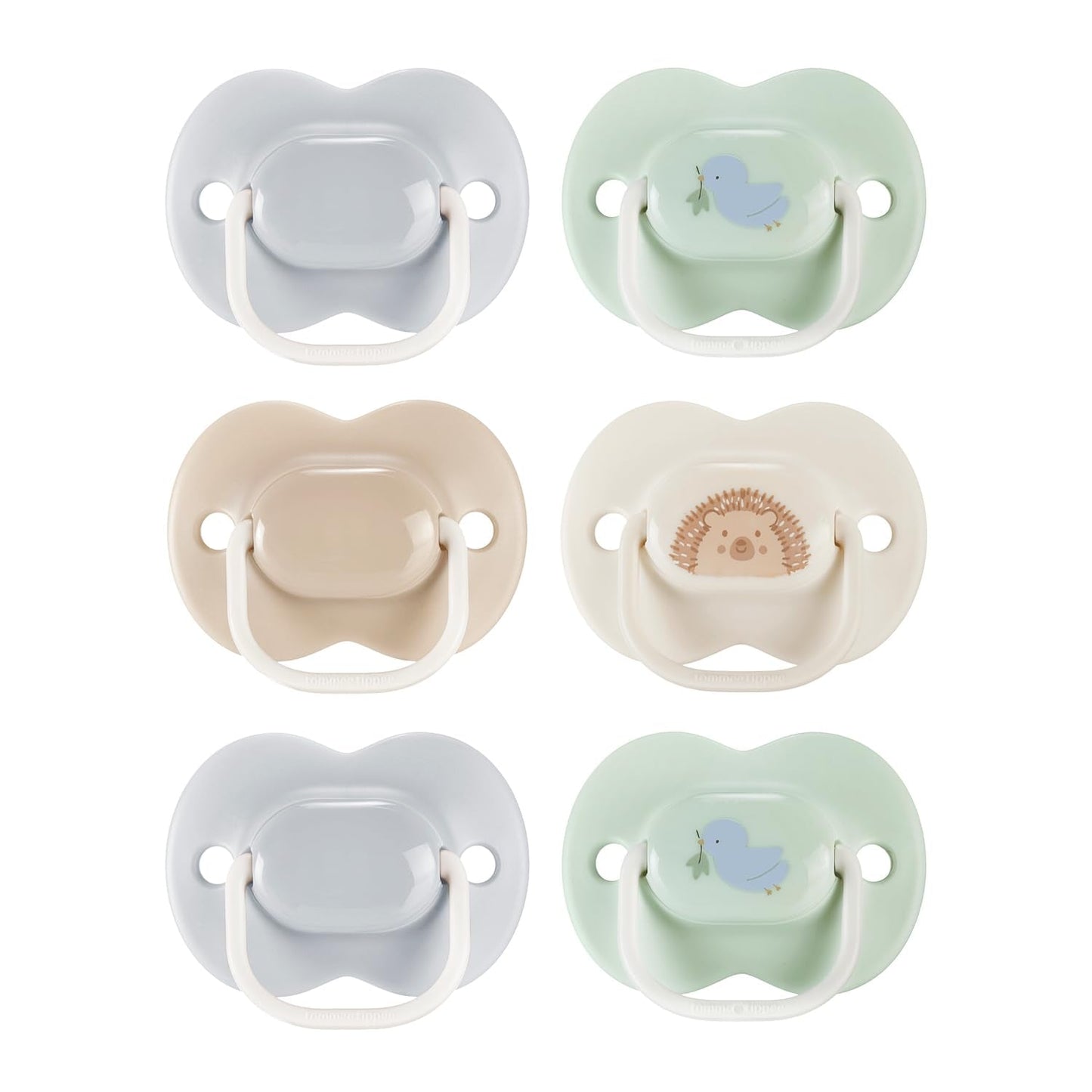 Tommee Tippee Anytime Suces, 0-6 mois, paquet de 6 sucettes symétriques, sans BPA