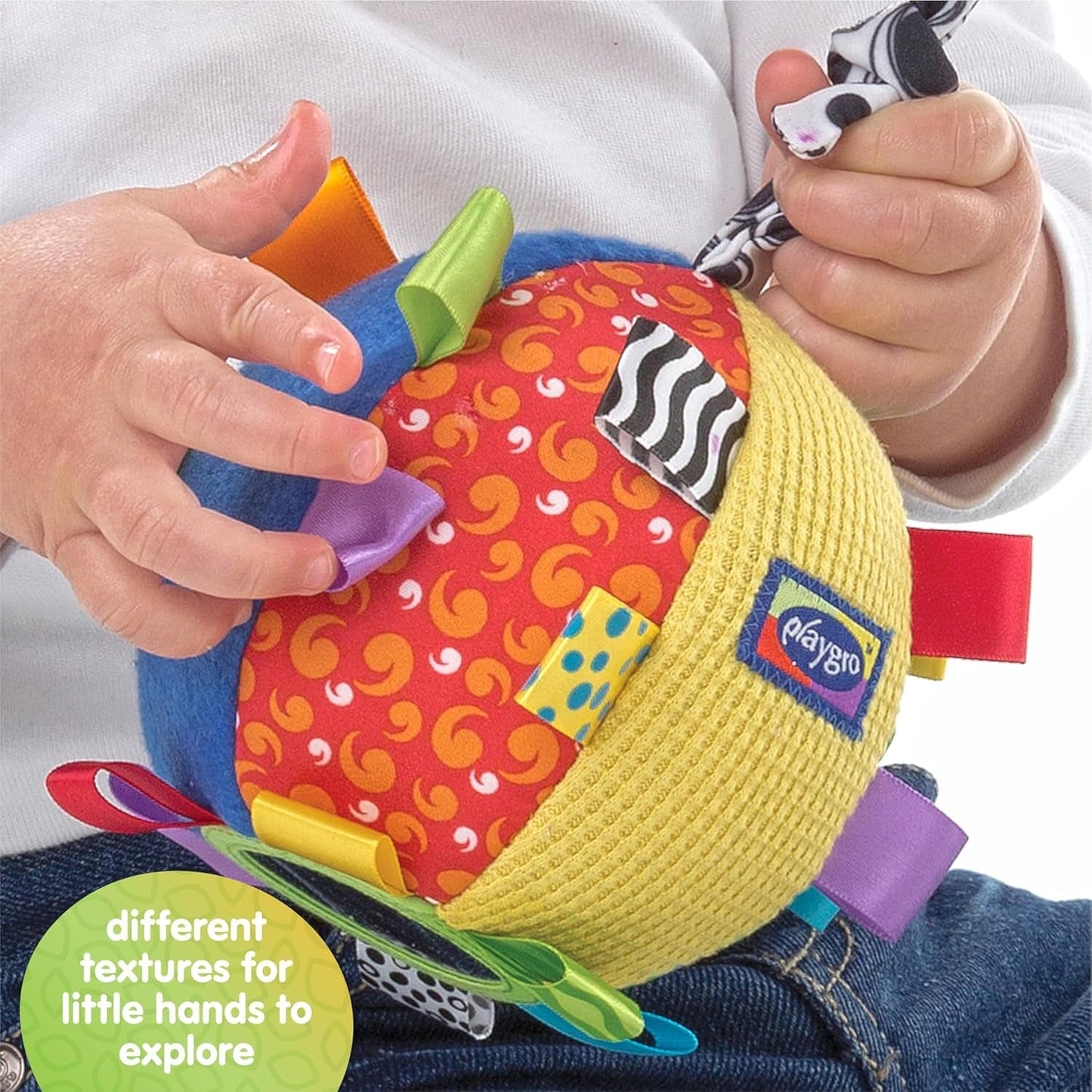 Playgro Loopy Loops balle à câliner - Balle à câliner bébé - Jouets bébé - Jouets bébé - Jouets - Jouets - Jouets bébé colorés Naty Shop
