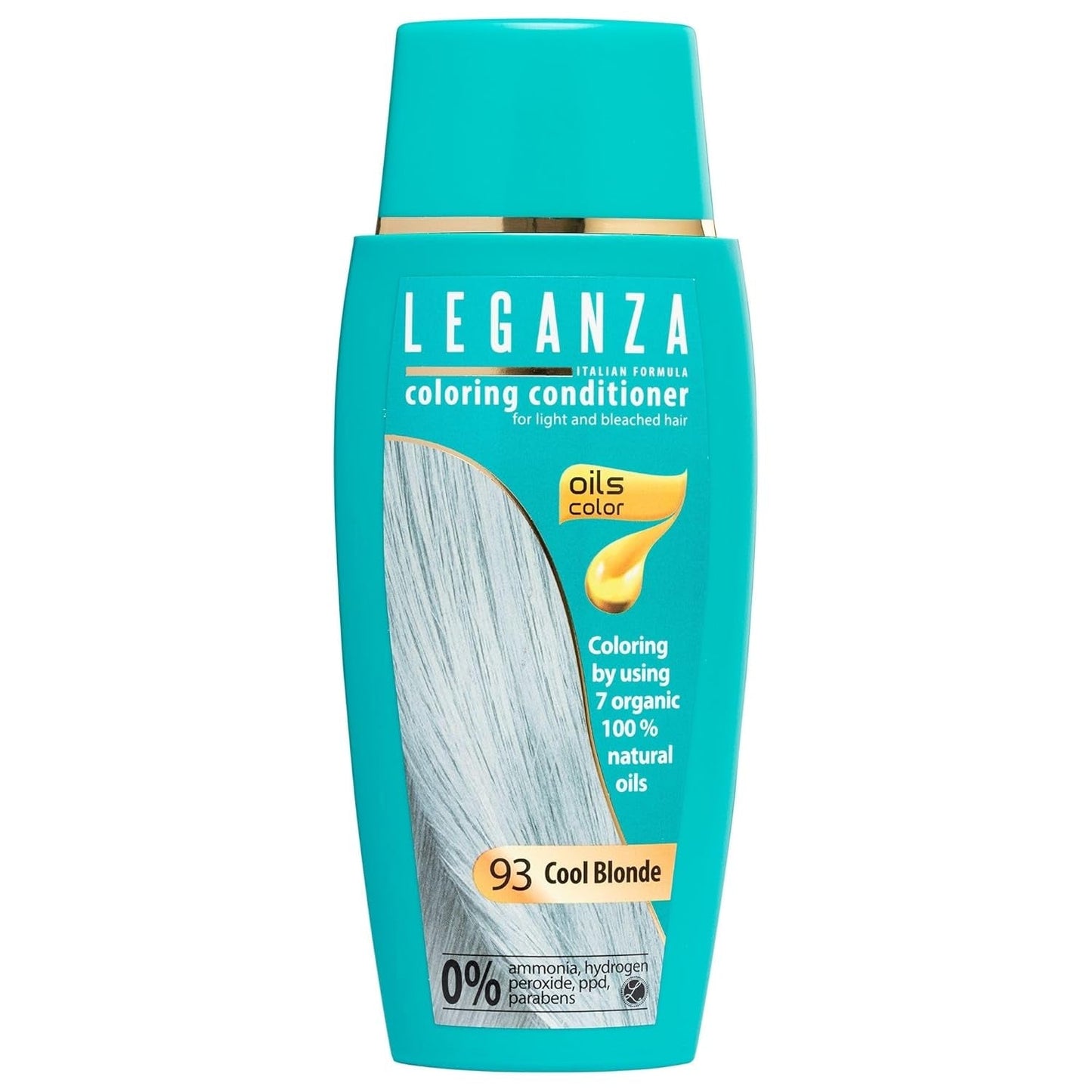 Leganza Baume Naturel Teinture Capillaire Couleur 71 Café Latte | Teinture capillaire sans ammoniaque | Enrichi de 7 huiles naturelles | 150 ml Teinture capillaire Naty Shop 93 Blond froid