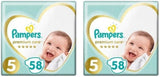 Couches Pampers taille 5 (11-16 kg), couches de soins premium, 58 pièces, confort et protection optimaux pour les peaux sensibles de Pampers