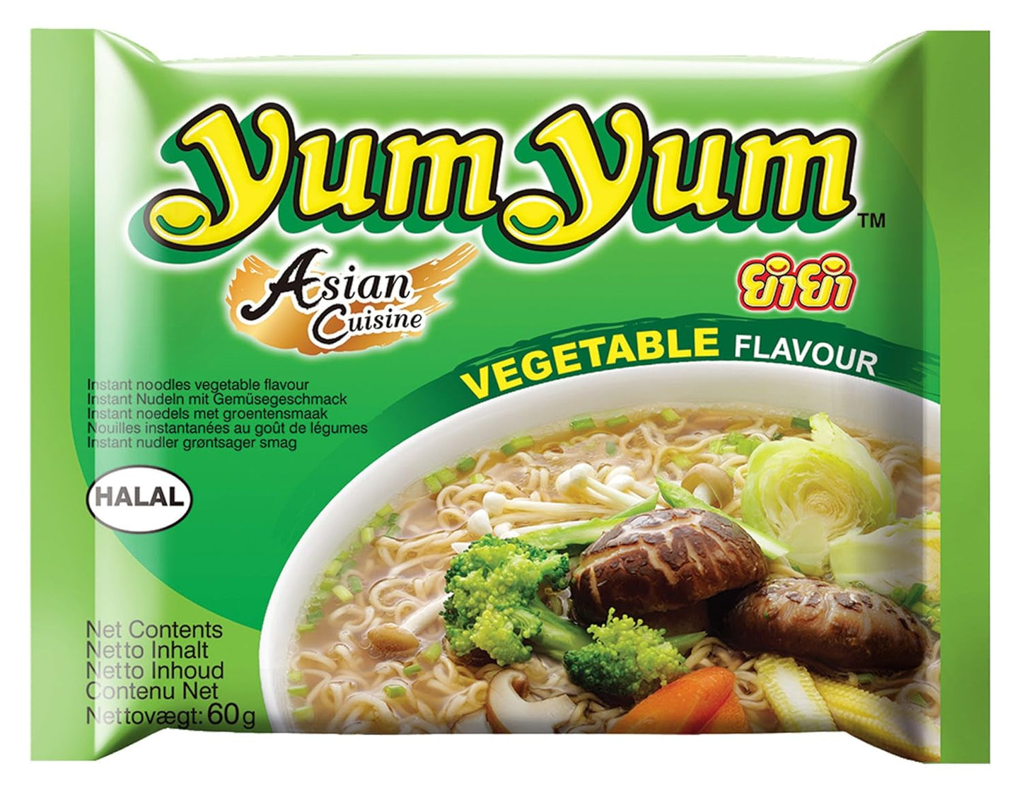 Yum Yum nouilles instantanées aux légumes, 60g