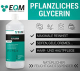 Glycérine végétale, 100% naturelle, hydratant naturel pour cheveux et peau, idéale pour les savons, shampoings, crèmes, 1 litre Douche et bain Naty Shop