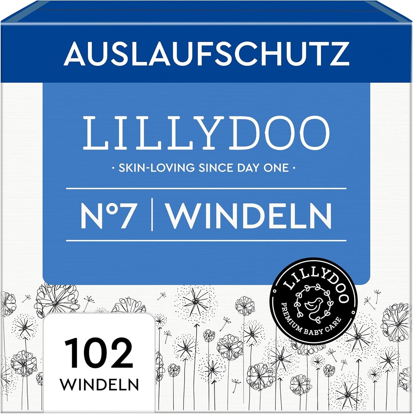 LILLYDOO Couches pour bébé respectueuses de la peau - Taille 3 (6-10 kg), 29 pièces, protection fiable contre les fuites, douces, sans parfum et sans lotion pour peaux sensibles, testées dermatologiquement