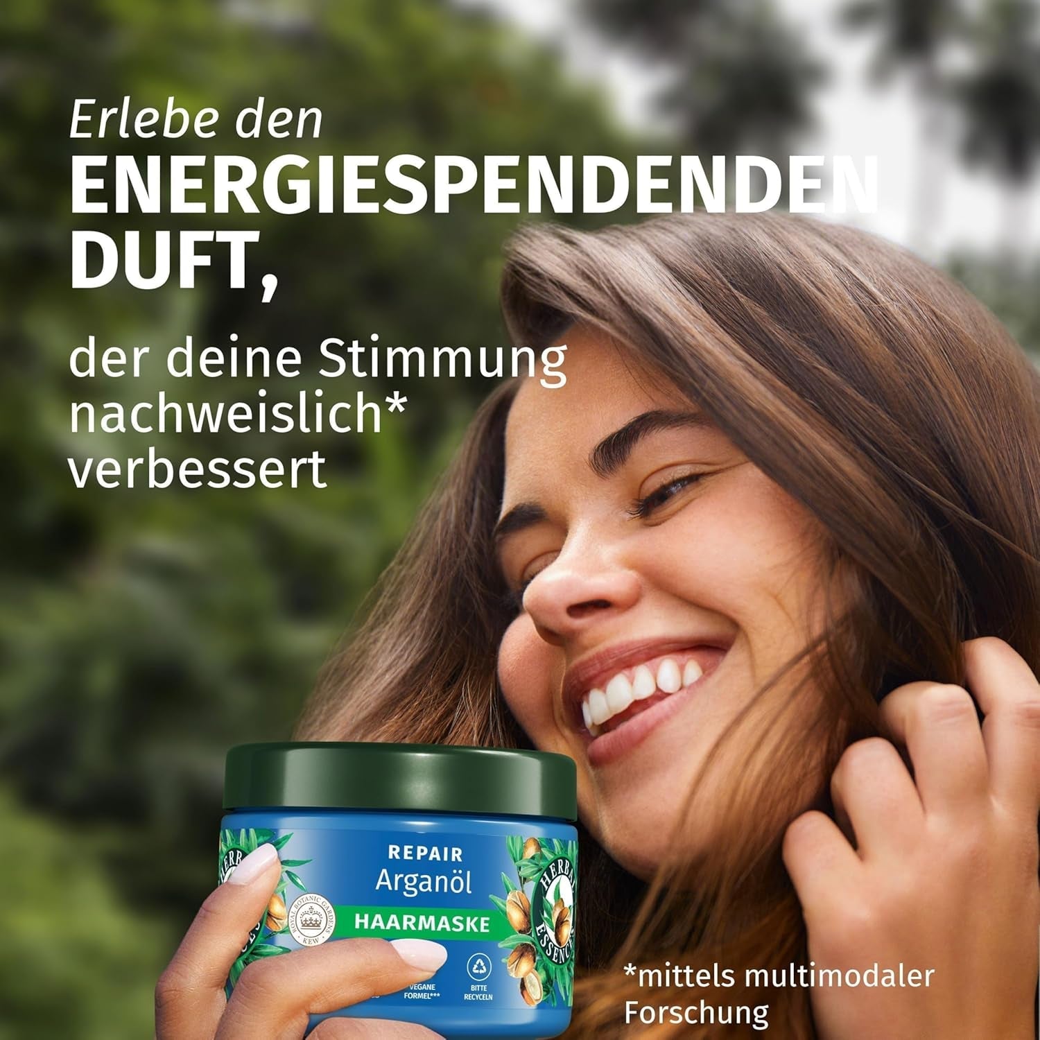 Herbal Essences Masque réparateur capillaire à l'huile d'argan 300 ml. Des cheveux abîmés aux cheveux plus lisses et plus brillants. Soins intensifs. Avec des ingrédients d'origine naturelle. Masque capillaire Vegan Naty Shop
