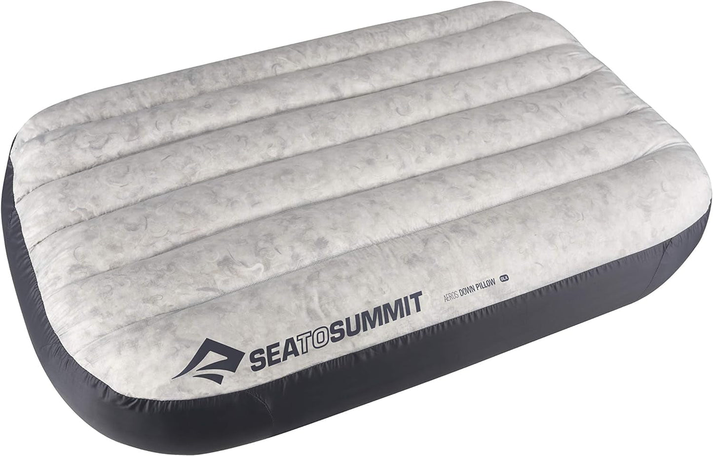 Sea to Summit - Oreiller de voyage Eros Down L - Ultraléger et gonflable - Matériau 10D - Oreiller en duvet de qualité supérieure - Antidérapant - Pour la randonnée et le camping - 42 X 28 X 12 cm - Gris - 95 G Naty Shop Oreillers de voyage gris 1 pièce (1 paquet)