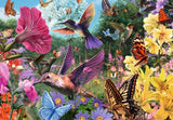 Ravensburger Puzzle 12001369 - Colibris et papillons - Puzzle 200 pièces pour personnes âgées et seniors avec de plus grandes pièces de puzzle, une poignée, un grand modèle d'image et une base de puzzle Puzzle Naty Shop