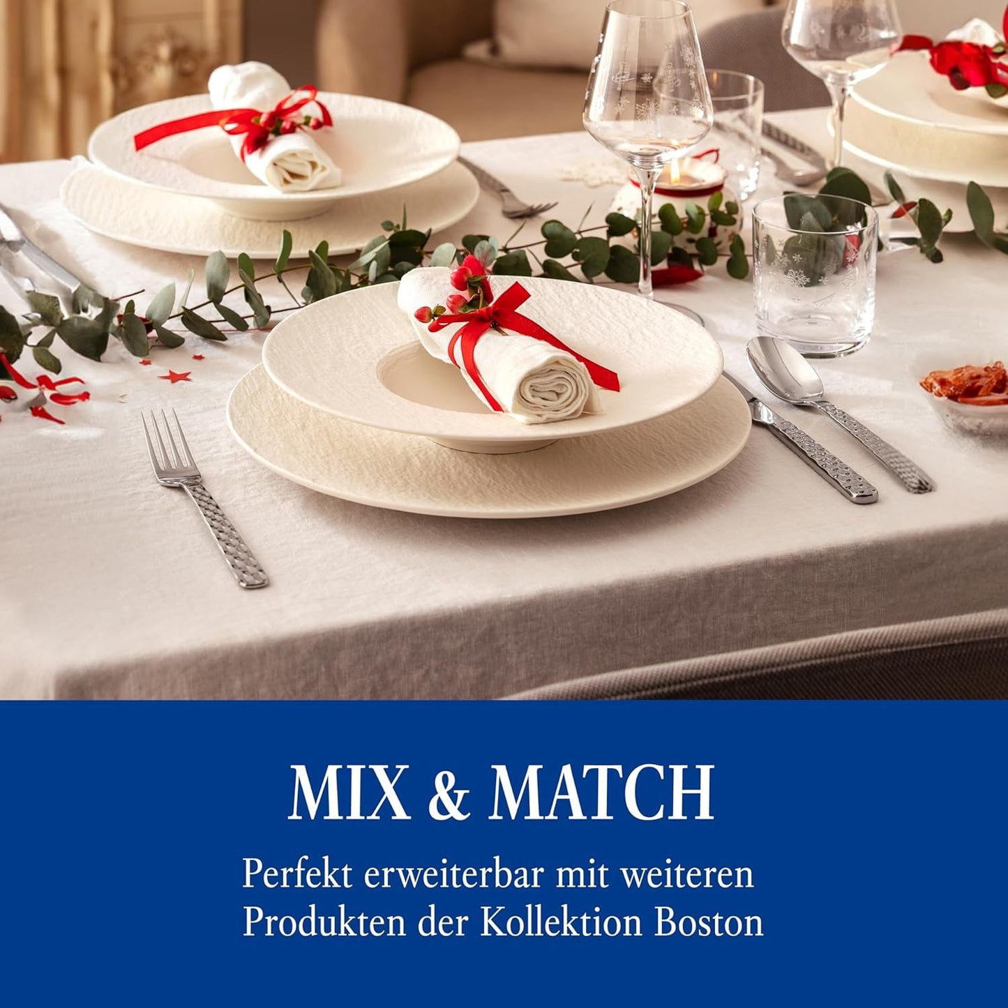 Villeroy & Boch - Ménagère Boston 30 pièces, 6 personnes Cuisine Naty Shop