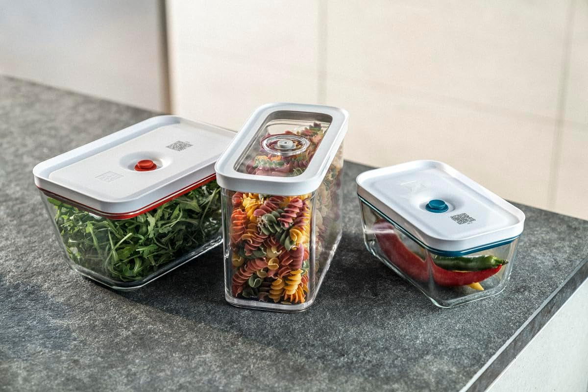 Boîte ZWILLING FRESH & SAVE CUBE, Taille 2M, Boîte de Rangement Modulaire et Empilable, Rangement Hermétique et Vidable, Passe au Lave-Vaisselle, Boîtes de Conservation Alimentaires Transparentes Naty Shop