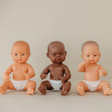 Miniland Baby poupée, garçon africain, 32 cm, anatomiquement correcte