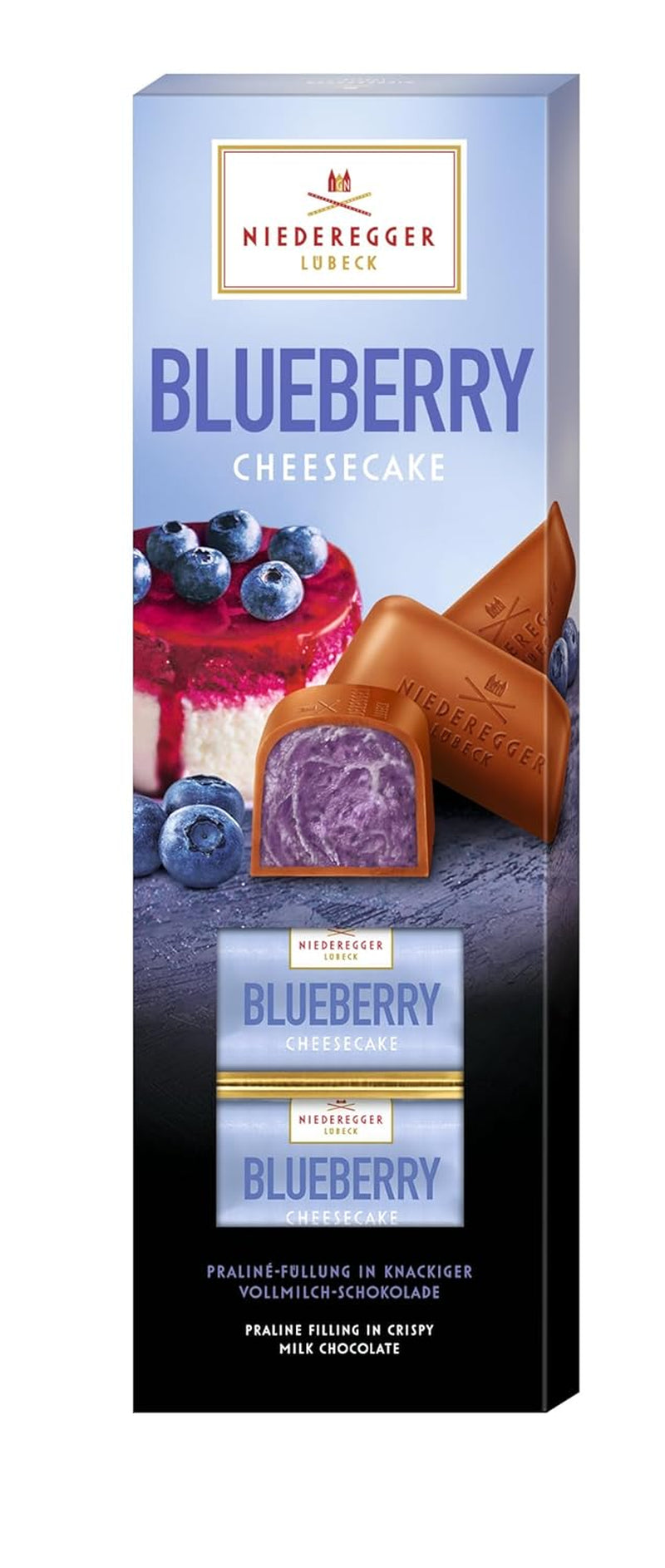 Niederegger Classic Chocolat "Cheesecake aux Myrtilles" 100g