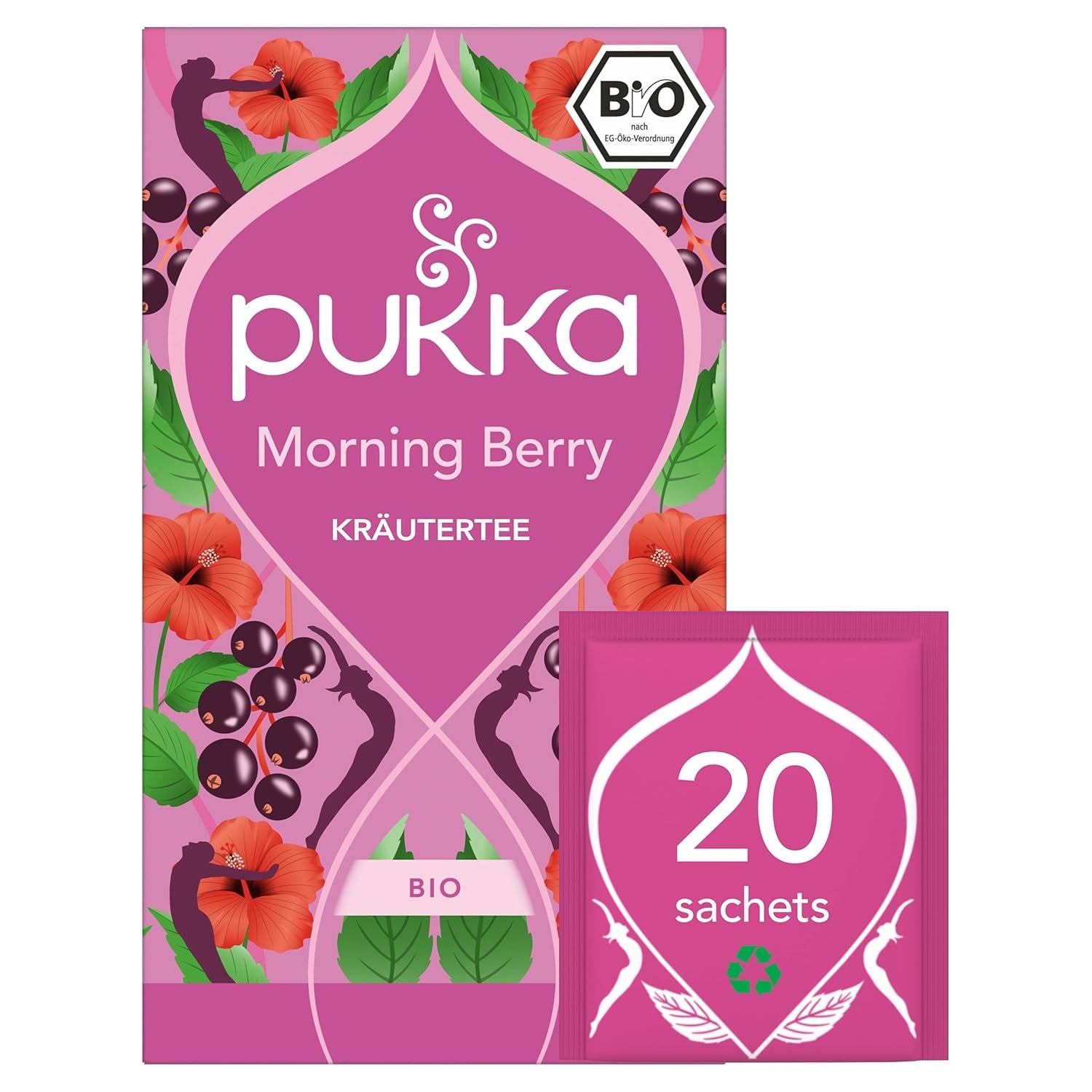 Poukka | Mélange de thés aromatisés bio "Vanilla Chai" | Cannelle, gingembre et vanille | Thé pour une gourmandise à la douceur naturelle | Paquet de 1 | 20 sachets de thé