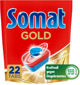 Pastilles Somat Gold pour lave-vaisselle (105 pastilles) Détergents de cuisine Naty Shop 22 capsules -