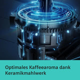 Machine à expresso automatique Siemens EQ.6 plus s300 TE653501DE, pour de nombreuses spécialités de café, mousseur à lait, moulin en céramique, double fonction café, anticalcaire, nettoyage vapeur automatique, 1500 W, argent