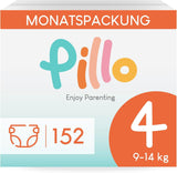 Couches Pillo 3 - Carton de 168 couches, 6 paquets de 28 couches chacun, taille 3 - Midi (6-10 kg) - Couches pour bébés