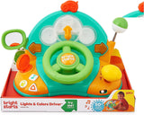 Bright Starts, volant jouet, pilote lumières et couleurs, avec musique, bruits de voiture, clignotants, levier de vitesses et plus Bebe Naty Shop Jouets