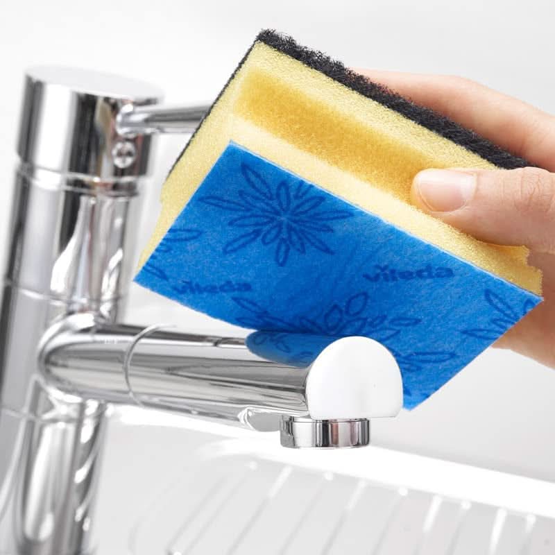 Vileda Glitzi, éponge à vaisselle pour la cuisine, à effet antibactérien, très absorbante, pack de 18 détergents de cuisine Naty Shop