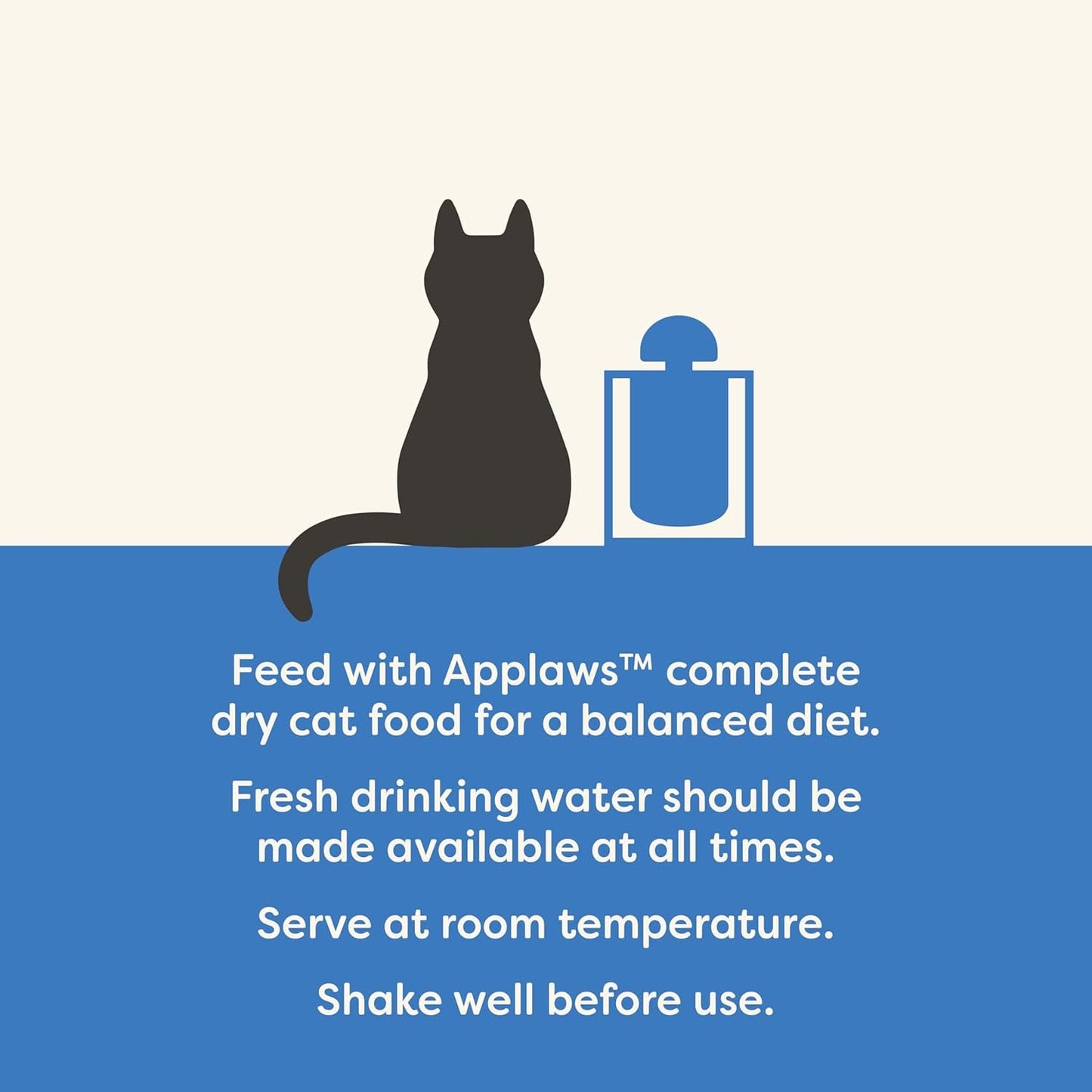 Applaws Nourriture humide 100 % naturelle pour chat – Soupe d'arêtes de poisson au thon, 12 sachets filtrants x 85 g