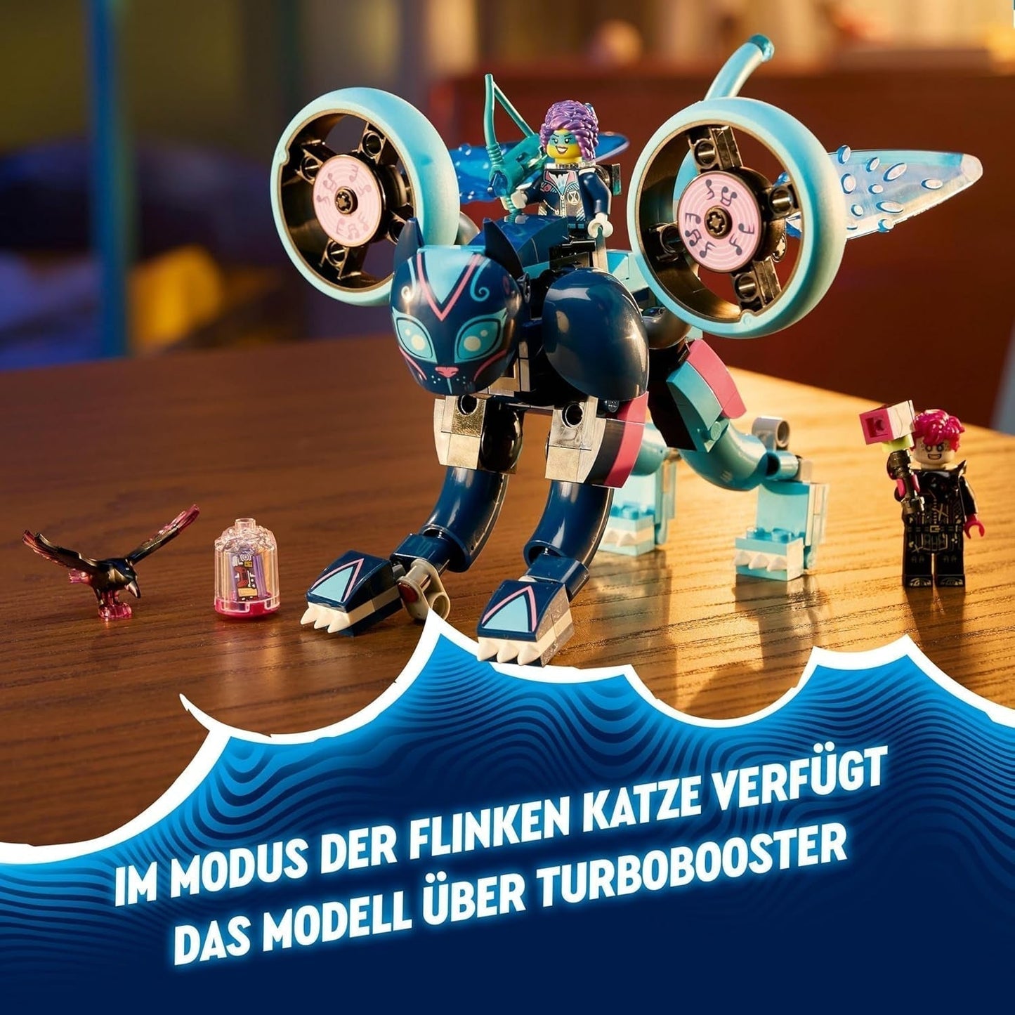 LEGO Dreamzzz La moto du chat de Zoey 2 en 1 Cadeau pour les enfants de 7 ans et plus Modèle animal Bloc de construction Jouet Moto Fantasy Play Set pour garçons et filles 71479 Jeux de construction Beuche den LEGO-Store