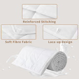 Couette d'été 155X220 Couette d'été légère Couettes 90 GSM Couette 155X220Cm Couette fine Utilisable sans housse Couette rafraîchissante Soft Cosy Blanc Couettes et couettes Naty Shop