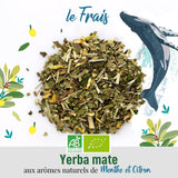 ORIGEENS BIO YERBA MATE À LA MENTHE ET CITRON 200 G - Fraîcheur I Yerba Mate Bio non torréfiée, feuilles, sans tiges ni poussière