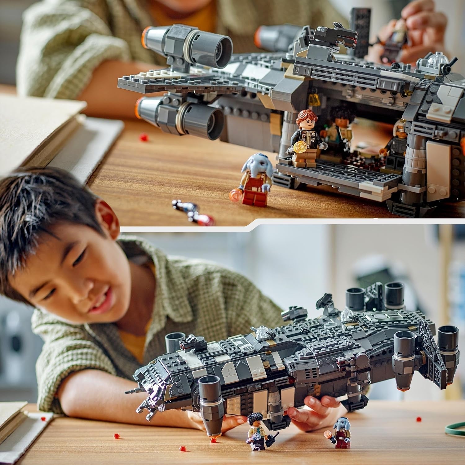 LEGO Star Wars : Skeleton Crew Onyx Cinder, vaisseau spatial à construire et à collectionner pour garçons et filles avec 5 personnages, idée cadeau pour les fans à partir de 10 ans 75374 Jeux de construction Besuche den LEGO-Store