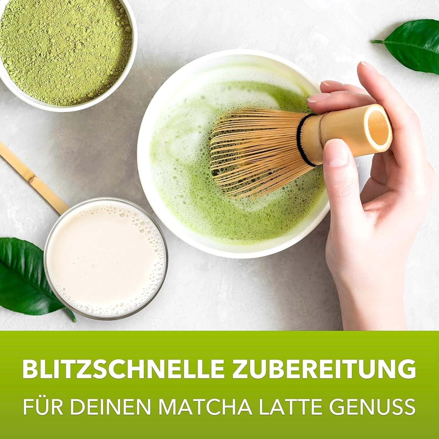 Matchamagic - Poudre de matcha latte bio du Japon avec sucre de fleur de coco pour un délicieux thé