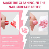 330 pièces Fusselfrei Nägel Wattepads, Fusselfreie Nageltücher, Nagel Wischtücher Wattepads, Nagelleck Entfernen Für Cleaner Gelnägel Nail Wipes Pads (Blanc)