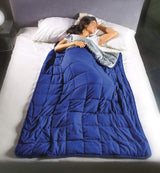 Kanguru Calmya, Couverture lestée 10,5 kg, Vous aide à vous endormir et à mieux dormir, Convient aux personnes pesant plus de 90 kg Couettes et couettes Naty Shop Bleu/Gris 10,5 kg 120X180