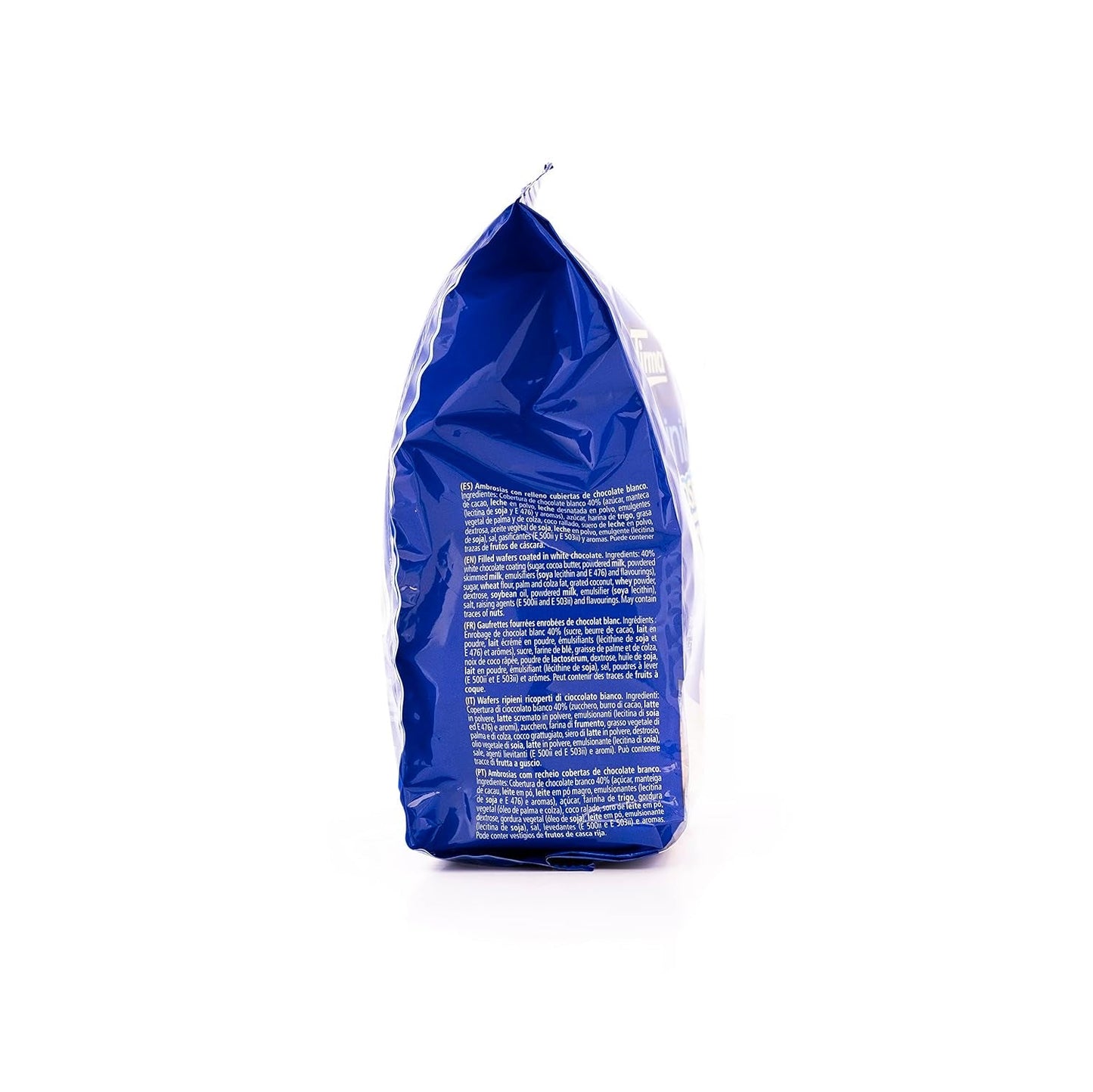 Tirma Mini gaufrettes au chocolat blanc | (16 unités x 13,5 g), 216 g | Garniture à la crème délicate | Sans OGM | Convient aux végétariens | Emballé individuellement | Collation emballée