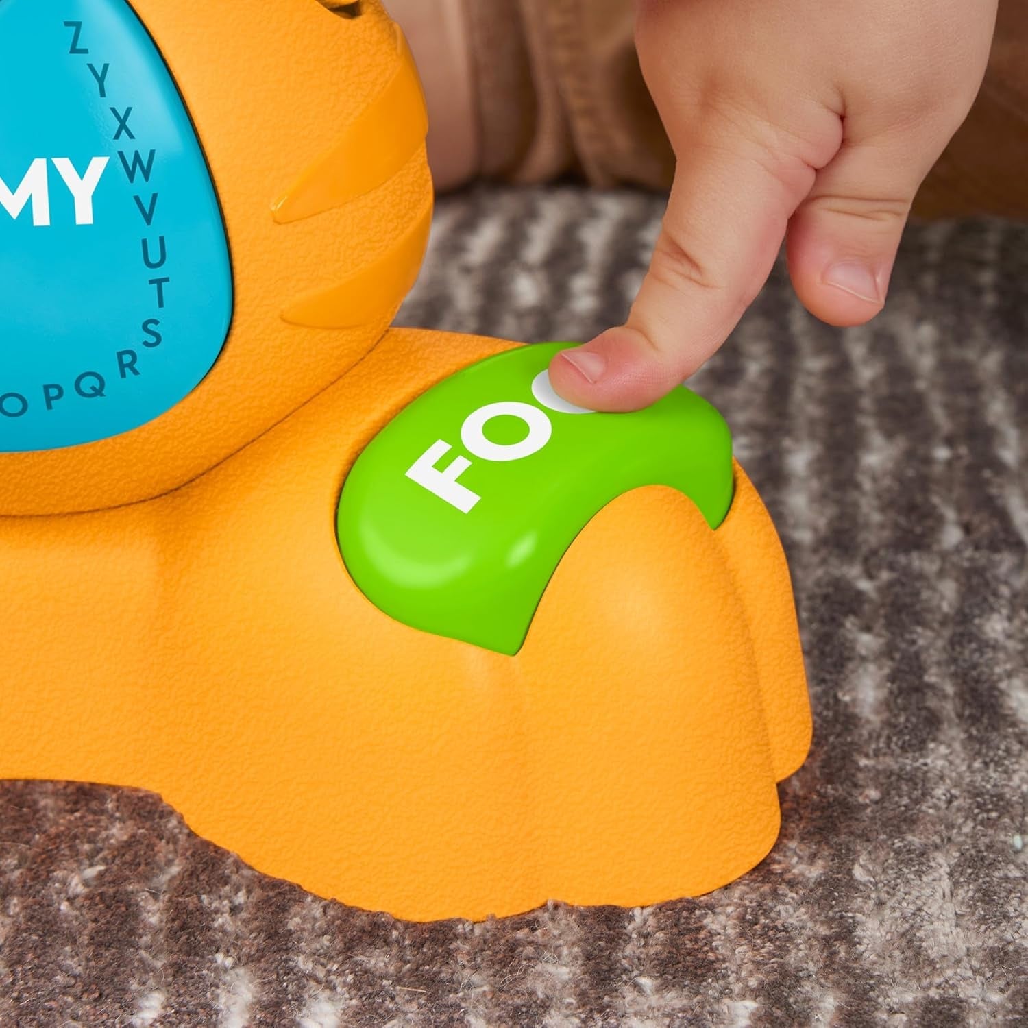 Fisher-Price Jouet éducatif pour bébés et tout-petits, Beat Bande Learning & Dancing Tiger Justin avec sons et lumières pour bébés à partir de 9 mois, version italienne, HYL04 Baby Toys Naty Shop