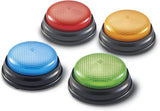 Learning Resources Light & Sound Buzzer jeux éducatifs à partir de 3 ans Jouet de questions pour enfants avec 4 sons différents pour les soirées de jeux et les salles de classe Jouets Bebe Naty Shop