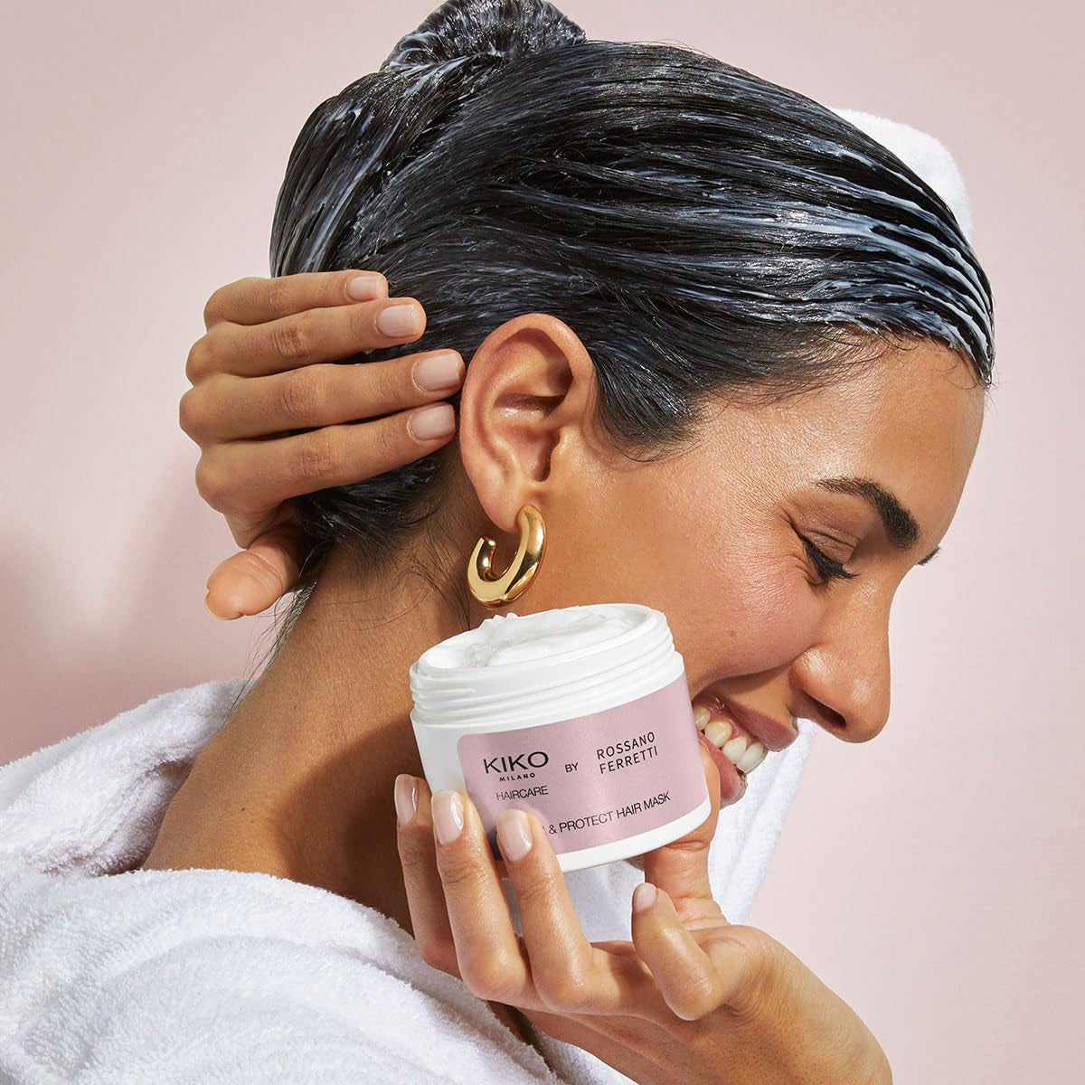 KIKO Milano Nourish & Protect Hair Mask, Masque capillaire nourrissant et réparateur Naty Shop masque capillaire
