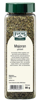 - Gerebelt de marjolaine | Mit praktischem Streuaufsatz | Zum Verfeinern von Bohnen- und Linseneintöpfen | 80 g dans un gros Streuer