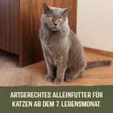 GimCat Near Nature Trial Mix 12 Pack - Aliment humide sans céréales pour chats à partir de 7 mois avec une recette adaptée à l'espèce et à la proie - 12 sachets (12 x 85 g)