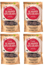 Ensemble de 4 bouchées biologiques - Amandes à la cannelle/Amandes à la cannelle dans du chocolat noir belge/Sans sucre ajouté, sans édulcorants/VEGAN & FAIR COMMERCE / 4 x 85g