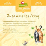 GranataPet DeliCatessen Chicken PUR, Nassfutter für Katzen, Futter ohne Getreide & ohne Zuckerzusätze, Katzenfutter mit hohem Fleischanteil & huiles de haute qualité, 6 x 400 g